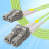 HiFiber 1-Pack 15m(49.2ft) OM5 LC to LC Duplex Multimode Fiber Patch Cable 5