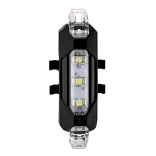 (Card Package, White) LED Bike Rear Tail Light Easy Installation Cycling Lamp for Road Mountain Bike