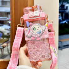 (Style 33) Large Sanrio Kuromi Water Bottle Leakproof Cap Straw Indoor Outdoor Activities
