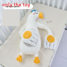 (Goose)Oreiller peluche animal dessin animé enfant avec tapotements et fonctions musicales pour apaiser le sommeil