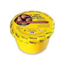 100% Natural African Shea Butter (250ml) Pure Raw Unrefined Body Butter for Dry Skin, Stretch Marks, Eczema & Intensive Hair Care