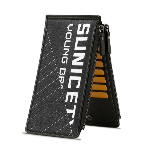 (Black) Large-Capacity Multi-Card Change Card Case Simple Practical for Shopping