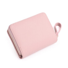 (Purple) Short Simple Multi-Card Money Clip Large Capacity Design Suitable for Shopping