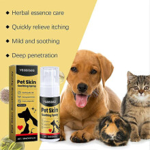 (1pc) 1-3x Pet Skin Soothing Spray, Dog & Cat Skin Care Spray, Hot Spots & Itch Relief Spray