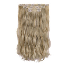 (G) Curly Wavy Hairpiece Set Long Wavy Clip-in Hair Extensions for Clubs Parties Events
