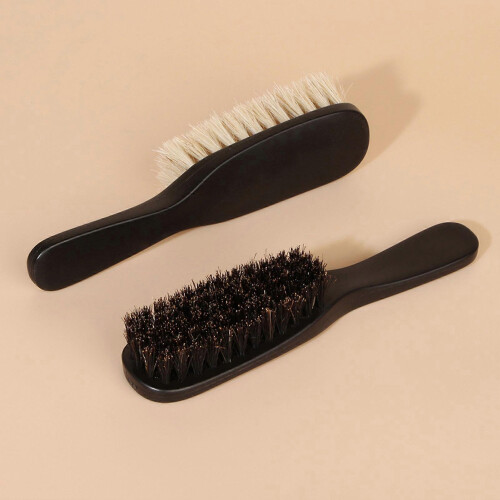 (S, White) Boar's Hair Beard Brush Essential Beard Mustache Care Tool Present for Men 2