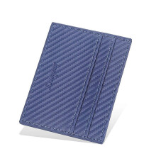(Blue) Anti-theft Male Card Holder Large Capacity Small Money Pocket with Multi Card Slot for Outdoor Shopping
