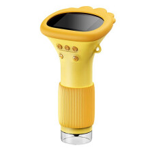 (Yellow) 1000x Zoom Mini Labbies Microscope Mini Portable Handheld Microscope for Kids for Kids
