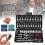 (Green) 46pcs Hand Wrench Socket Set Drive Socket Ratchet Wrench Combination Tools Kit Car Repair Set 2