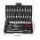 (Green) 46pcs Hand Wrench Socket Set Drive Socket Ratchet Wrench Combination Tools Kit Car Repair Set 5