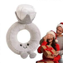 Stuffed Ring Toy Soft Cuddly Portable Plush Toys for Kids Children Birthday Gifts Girls Adults