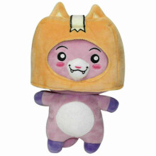(1FOXY 25CM) Lankybox Boxy + Foxy + Rocky Plush Soft Stuffed Toy Kid Game Figure Plushie Doll New Arrival S03