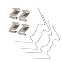 (W Type 120PCS) 30 Or 120 Pcs Stainless Steel Greenhouse Glass Pane Fixing Clips W Type Garden Nail 304 Stainless Steel Z Type