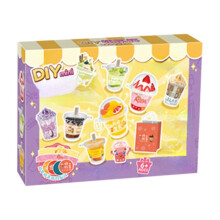 DIY Mini Food Playset for Kids – Handmade Bento Craft Kit with Molds, Colorful Models & Travel Case – Compatible with pretend play & fine motor
