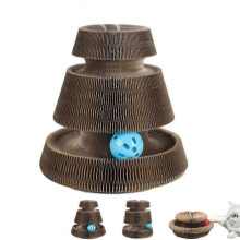 (Color1) Kitty Curls Cat Scratcher, 2025 New Reversible Infinity Kitty Kurlz Toy