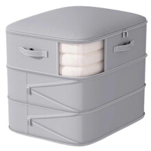 (C, Grey) Vacuum Storage Bags For Clothes Duvets Portable Multi-Purpose Storage Bag for Bedroom
