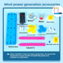 Children Science Diy Wind Energy Kit With Multiple Material For Learning Prop