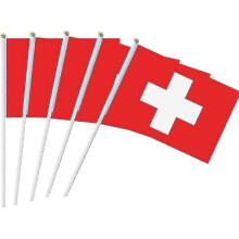 (Switzerland) Clearance Pack Of 30 Small Mini Flags Russian Flags, Parade Party Decorations, World Cup, Festive Events, International Holidays