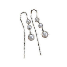 (Hot Stamping) Shiny Long Tassel Glitter Drop Earrings for Women Fashion Long Chain Dangle Earring Wedding Party Jewelry Gifts