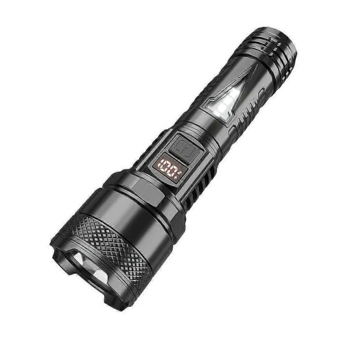 Handheld Super Bright Zoom Tactical Flashlight Versatility with A COB Side