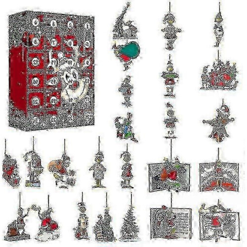 (Style 3) 24pcs Green Monster Countdown Blind Box