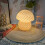 (US) Retro Stripe Night Light Mushroom Lamp, Adjustable Brightness, 4 Plug Type Bedside Lamps EU/UK/AU/US 2