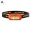 (Sharp bubble E14, Orange) Super Bright LED Headlight Motion Sensor USB Rechargeable Headlamp Camping Light 1