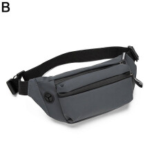 (A) Breast Bag Waterproof Waist Bag Leisure Sports Single Shoulder Crossbody Bag