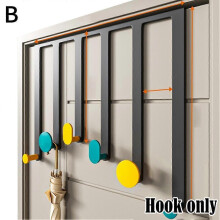 (A) Door hook door hanger free punch door clothes hook door behind the hook hanger