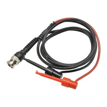 P1007 BNC Male Plug Q9 to Dual Hook Clip Oscilloscope Test Probe Cable Leads with Two Probes 500V 5A Test Hook