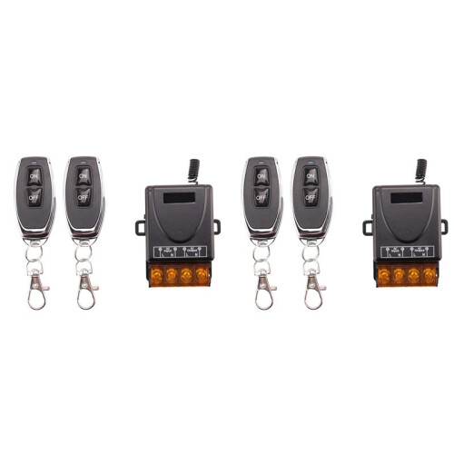 2X 433MHz 220V Water Pump Remote Control  1Ch 30A Receiver Module /OFF Wireless RF Transmitter for Light LED Fan
