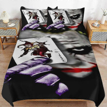 (Double200x200cm) Bedding set NK246 Joker Bedding Sets Ultra Soft Skin-Friendly Duvet Cover 3 Piece, Cute Comforter Cover Bed Set PC246
