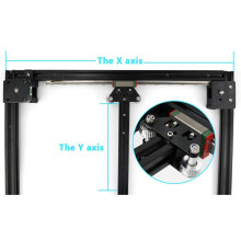 4 Pièces CNC Aluminium Y Portique Guide 3D Accessoires D'Impression pour Ultra-Haute Vitesse pour VzBoT Imprimante 3D Légère