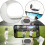 Adjustable Fill Light Quick Assembly Fill Light Portable Gimbal Stabilizer 2
