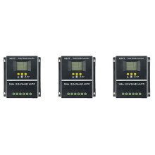 3X PWM 100A 12V 24V 36V 48V AUTO Solar Panel Charge Controller Solar PV Battery Charger with LCD MPPT Solar Controller