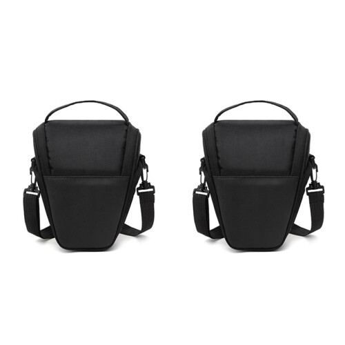 2X Camera Bag Triangle Camera Case Shoulder Case Digital Camera Bag for DSLR SLR Camera