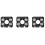 3pcs 4 Array IR LED Spot Light Infrared 4X IR LED Board for CCTV Cameras Night Vision (52mm Diameter) 1