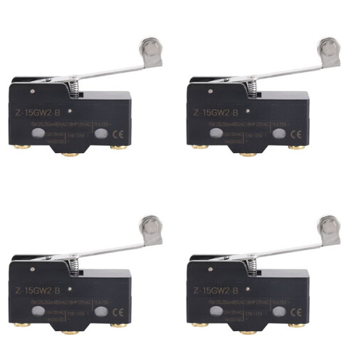 4X Panel Mount Long Hinge Roller Lever Ac  Basic Micro- Z-15Gw2-B
