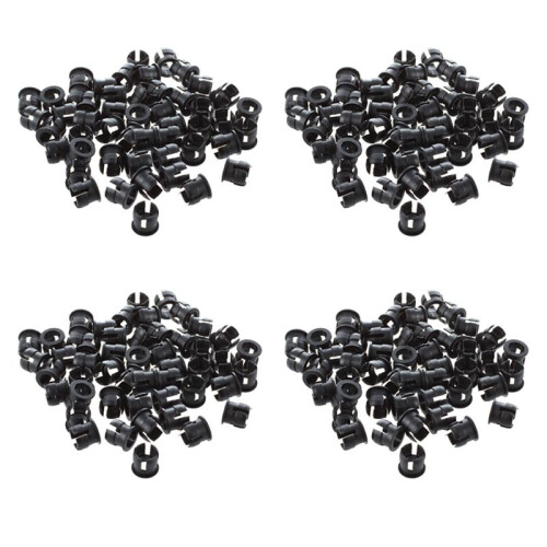 200 Pcs 5mm Black Plastic LED Holder Case Clip Display Panel