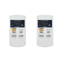 2X A75C3740 Fjärrkontroll för Luftkonditionering A75C3740 A75C3733 Engelsk Byte Av Fjärrkontroll