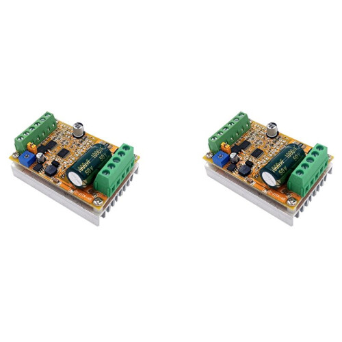 2X 6-60V BLDC Three Phase  Brushless Motor Controller 400W PWM Hall Motor Control Driver Board(Without Hall)