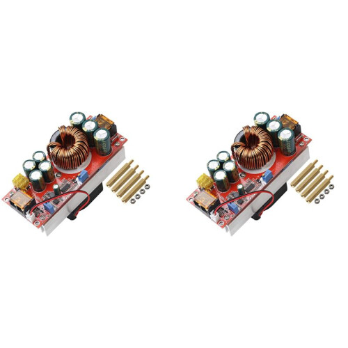 2X 1500W 30A - Boost Converter Module 10-60V Naar 12-97V Spanning Step  Converter Boost CC CV Voedingsmodule