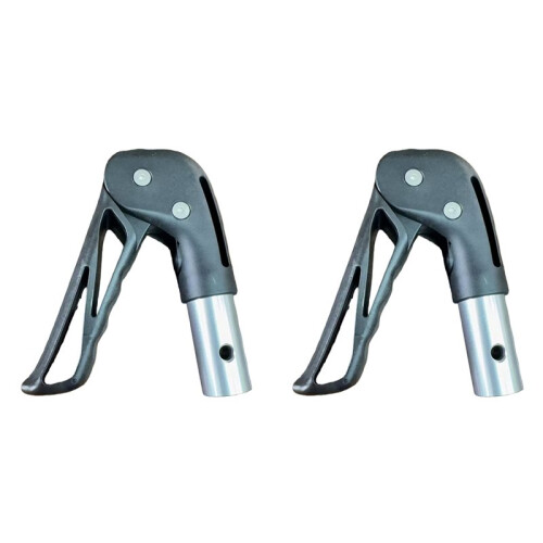 2X Wheelchair Accessories: Folding Plastic Handle with Button Structure for Sports Wheelchairs