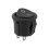 25 Pcs SPST Black Button /Off Round Rocker  AC 6A/125V 3A/250V 5