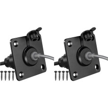 2X Waterproof Wall Socket Straight-Through for Starlink , 5.5 X 2.1 Female Power Connector Socket/Port for RVs