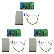 3X 8-25V PT100 Platino Resistencia Térmica Al Convertidor de Temperatura RS485 Modbus RTU RTD Kit de Módulo de Sensor PTA9B01