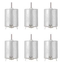 6X 8000RPM 9V 68MA High Torque Magnetic Cylindrical Motor Silver
