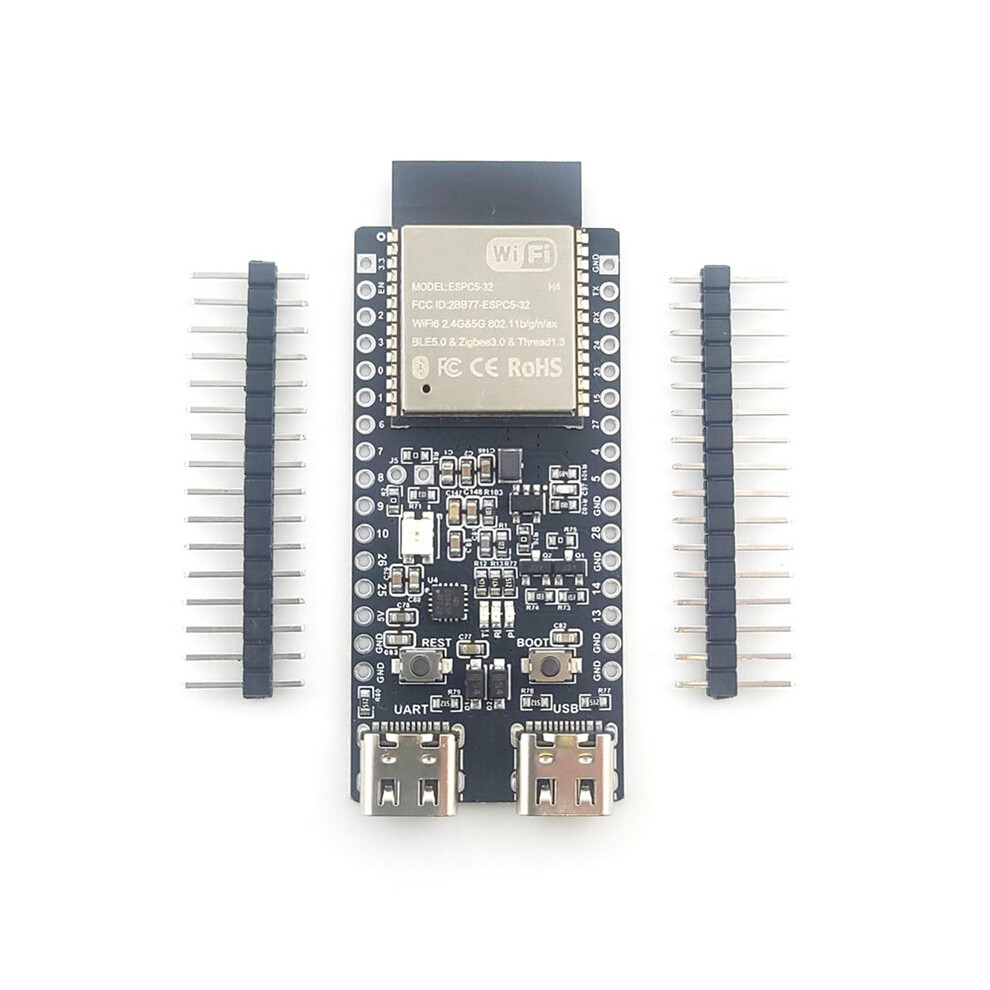 ESP32 C5 Development Board Dual-Frequency 2.4G and 5GHz WiFi Module 4MB Flash WIFI6 CH343 32PIN TYPE-C-image-OPC-PWKS8W7-NEW