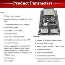 3PCS ESP32 S3 Development Board with 2.4G WiFi BT Module ESP32-S3-WROOM-1 N16R8 MCU and 50CM Type-C Cable