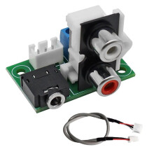 Audio Input Output Adapter Board 3.5 mm Earphone Jack Audio Socket and RCA to 2.54 mm 3pin PCB Adapter Board with Cable